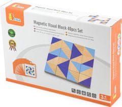Viga Dětská dřevěná magnetická mozaika Viga