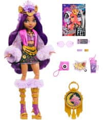 Monster High Monster Fest panenka Clawdeen, plakát kapely a doplňky HYF48