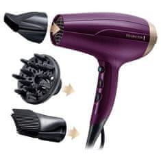 Remington Vysoušeč vlasů D 5219, fialová, Your Style Dryer Kit