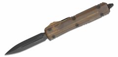 Microtech 122-1DLCTULS Ultratech Ultem Cover automatický nůž 8,8 cm, černá, hliník