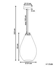 Beliani Závěsná lampa černá ANNOTTO