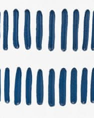 Beliani Kovový květináč se stojanem 31 x 31 x 58 cm bílý/modrý NEMOROSA