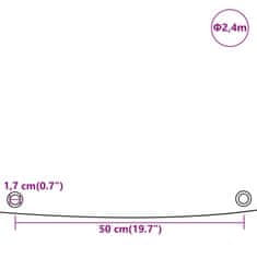 Vidaxl Plachta zelená Ø 2,4 m 650 g/m²