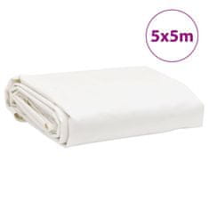 Vidaxl Plachta bílá 5 x 5 m 650 g/m²