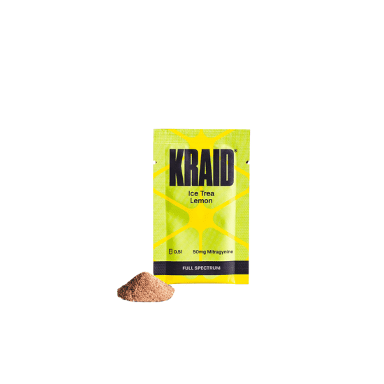 Kratom World KRAID 50mg Mitragynine ICE TREA LEMON FULL SPECTRUM