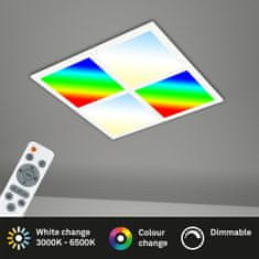 BRILONER BRILONER Multi RGB CCT LED panel, 44,5 cm, 24 W, 2400 lm, bílé BRILO 7387-016