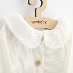 NEW BABY Kojenecký kabátek na knoflíky New Baby Luxury clothing Laura bílý 80 (9-12m)