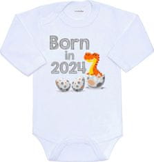 NEW BABY Body s potiskem New Baby Born in 2024 dinosaurus 56 (0-3m)