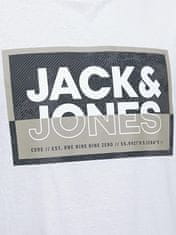 Jack&Jones Pánské triko JCOLOGAN Standard Fit 12253442 White (Velikost S)