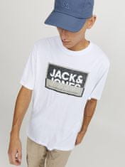 Jack&Jones Pánské triko JCOLOGAN Standard Fit 12253442 White (Velikost S)