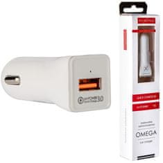 IZMAEL autonabíječka - 3A Quick Charge 3.0 - 18W - Bílá KP32816