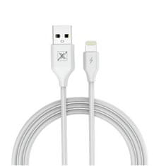 IZMAEL síťová nabíječka + kabel - 2.1A Lightning - 2x USB - Bílá KP32814