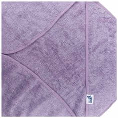 XKKO Organic BIO Bavlněná froté osuška s kapucí, 90x90 - Lavender Aura