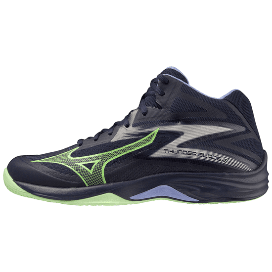 Mizuno Thunder Blade Z MID Pánská volejbalová obuv, navy modrá, vel. M 42,5