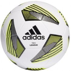 Adidas Tiro League TSBE 4 Tréninkový/rekreační fotbalový míč, bílý, černá, žlutý