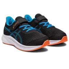 Asics Patriot 13 PS Dětská běžecká obuv, černá/modrá/oranžová, vel. S 27