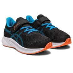 Asics Patriot 13 PS Dětská běžecká obuv, černá/modrá/oranžová, vel. S 28,5