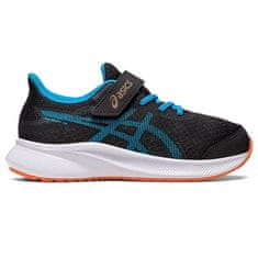 Asics Patriot 13 PS Dětská běžecká obuv, černá/modrá/oranžová, vel. S 28,5