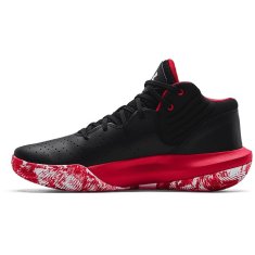 Under Armour Jet 21 Pánská basketbalová/volejbalová obuv, černo/červená, vel. S 42,5