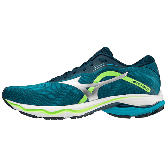 Mizuno Wave Ultima 13 Pánská běžecká obuv, bílá/modrá/zelená, vel. S 42,5