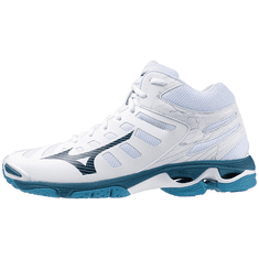 Mizuno Wave Voltage MID Pánská volejbalová obuv, bílá/modrá, vel. L 41