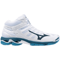 Mizuno Wave Voltage MID Pánská volejbalová obuv, bílá/modrá, vel. L 41