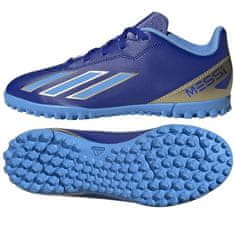 Adidas X CRAZYFAST Club Messi JR TF Dětské fotbalové kopačky/turfy, modré, vel. S 38 2/3