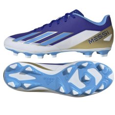 Adidas X CRAZYFAST Club Messi FxG Pánské fotbalové kopačky, bílá/modrá, vel. S 42