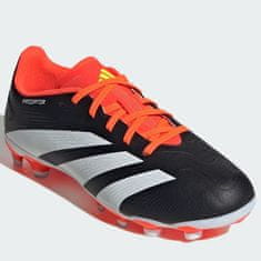 Adidas Predator League L JR MG Dětské fotbalové kopačky, bílá, černá, oranžová, vel. S 33