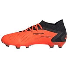 Adidas Predator Accuracy.3 FG Pánské fotbalové kopačky, černá/oranžová, vel. S 39 1/3