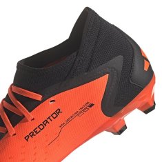 Adidas Predator Accuracy.3 FG Pánské fotbalové kopačky, černá/oranžová, vel. S 39 1/3