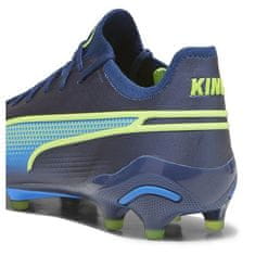 Puma King Ultimate FG/AG Pánské fotbalové kopačky, modrá-navy/zelená, vel. S 42,5