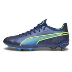 Puma King Ultimate FG/AG Pánské fotbalové kopačky, modrá-navy/zelená, vel. S 42