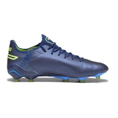 Puma King Ultimate FG/AG Pánské fotbalové kopačky, modrá-navy/zelená, vel. S 42