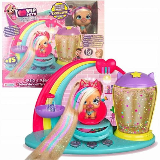 IMC Toys VIP Pets Fabio & Fabia - Hair Salon Playset (kadeřnictví)