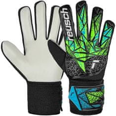 Reusch Attrakt Starter Solid Junior Dětské brankařské rukavice, černo/zelené, vel. S 4