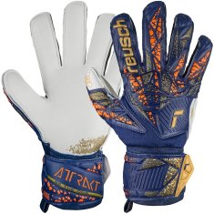 Reusch Attrakt Grip Brankářské rukavice, modro/bílo/oranžovo/zlaté, vel. L 10,5