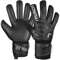 Reusch Attrakt Solid Brankářské fotbalové rukavice, černé, vel. L 8