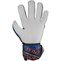 Reusch Attrakt Solid Brankářské rukavice, modro/bílo/oranžovo/zlaté, vel. L 9,5