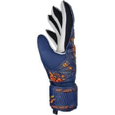 Reusch Attrakt Solid Brankářské rukavice, modro/bílo/oranžovo/zlaté, vel. L 9,5