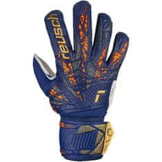 Reusch Attrakt Solid Brankářské rukavice, modro/bílo/oranžovo/zlaté, vel. L 9,5