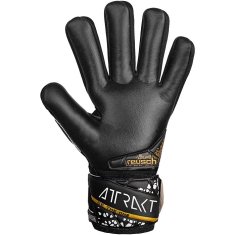 Reusch Attrakt Silver NC Finger Support Brankářské rukavice, černo/zlaté, vel. L 7,5