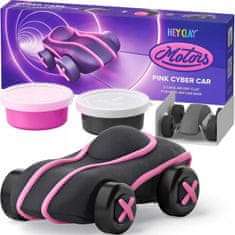 Pink Cyber Car Modelovací hmota Cyber auto růžové