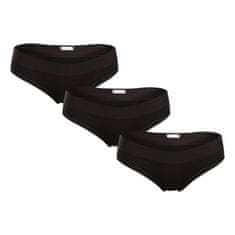 Lovelygirl 3PACK dámské kalhotky černé (4999-black) - velikost S