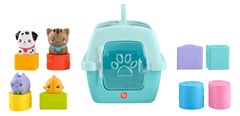 Fisher-Price Vkládačka se zvířátky, třídění tvarů pro miminka a batolata, 8 dílků HTW93