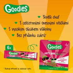 Goodies ovesné tyčinky jahoda a jablko 6 x 23 g