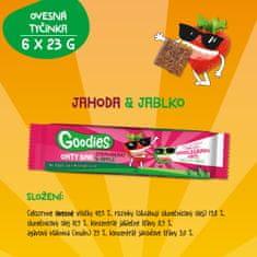 Goodies ovesné tyčinky jahoda a jablko 6 x 23 g