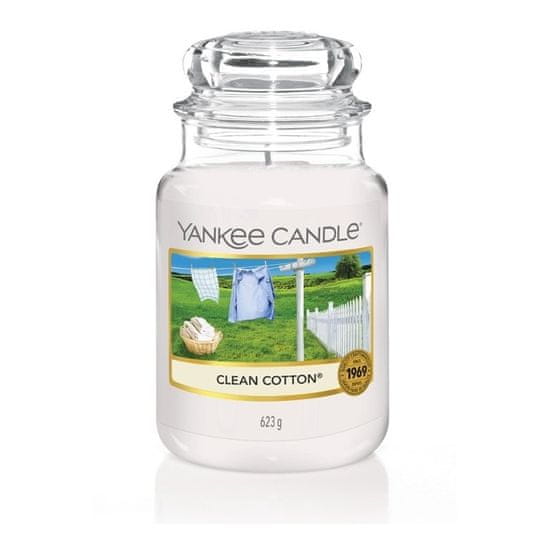 Decor By Glassor Vonná svíčka Yankee Candle CLEAN COTTON classic velký