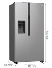 Gorenje americká chladnička NRR9185ESXL + záruka 15 let na kompresor