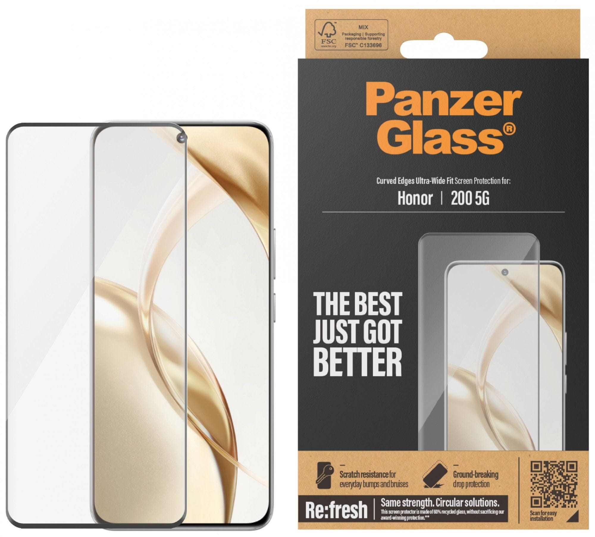 PanzerGlass Edge-to-Edge Antibacterial